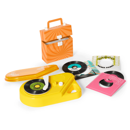 Julie’s™ Record Player & Accessories for 18-inch Dolls (Historical Characters)