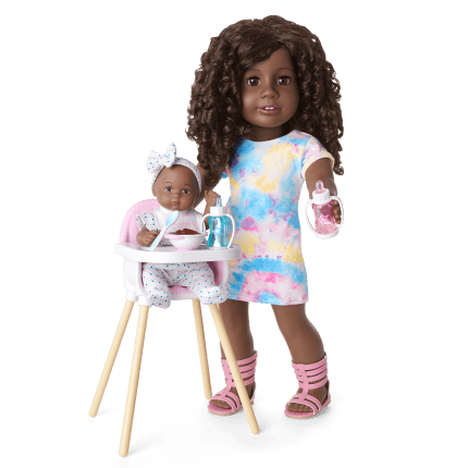 Little Bitty Baby™ Layette & High Chair Set for 7.75-inch Dolls